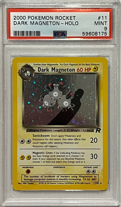[PSA 9] Dark Magneton Holo 11/82 2000 Pokémon Rocket