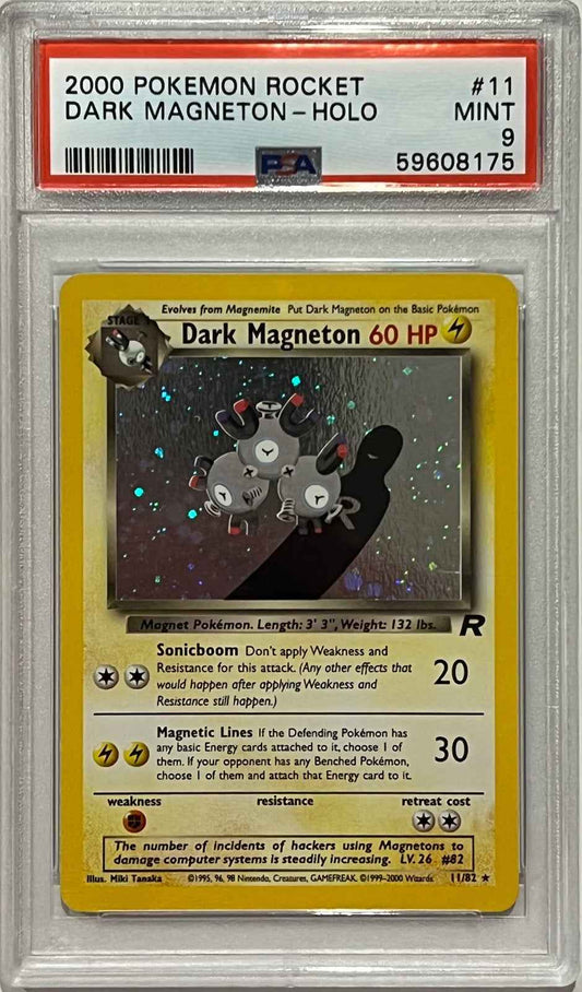 [PSA 9] Dark Magneton Holo 11/82 2000 Pokémon Rocket