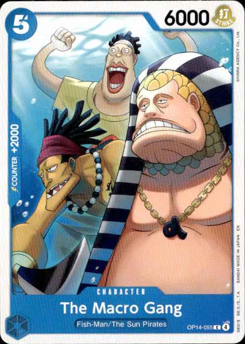 The Macro Gang OP14-055 Common The Azure Sea's Seven One Piece Near Mint