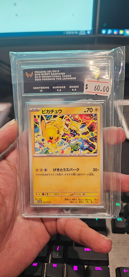 Pikachu 291/SV-P GYM EVENT CAMPAIGN PROMO ARK 9 MINT+