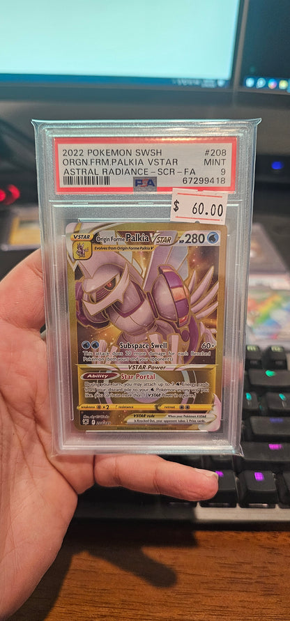 Origin Forme Palkia Vstar 208/189 Secret Astral Radiance Pokemon PSA 9