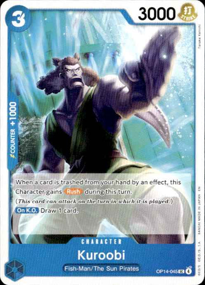 Kuroobi OP14-045 Uncommon The Azure Sea's Seven One Piece Near Mint