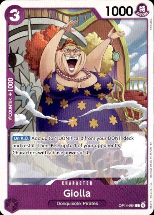 Giolla OP14-064 Common The Azure Sea's Seven Release Event Cards One Piece NM