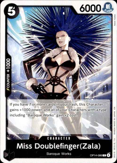 Miss Doublefinger(Zala) OP14-086 Common The Azure Sea's Seven One Piece NM