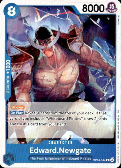 Edward.Newgate OP14-044 Common The Azure Sea's Seven One Piece Near Mint