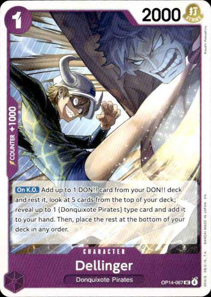 Dellinger OP14-067 Uncommon The Azure Sea's Seven One Piece Near Mint