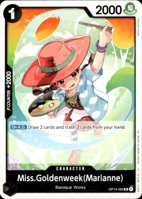 Miss.Goldenweek(Marianne) OP14-085 Uncommon The Azure Sea's Seven One Piece NM