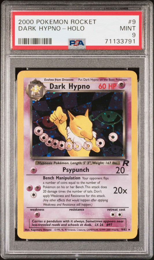 [PSA 9] Dark Hypno Holo 9/82 2000 Pokémon Rocket