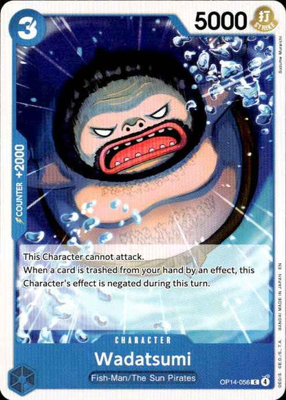 Wadatsumi OP14-056 Common The Azure Sea's Seven Release Event Cards One Piece NM