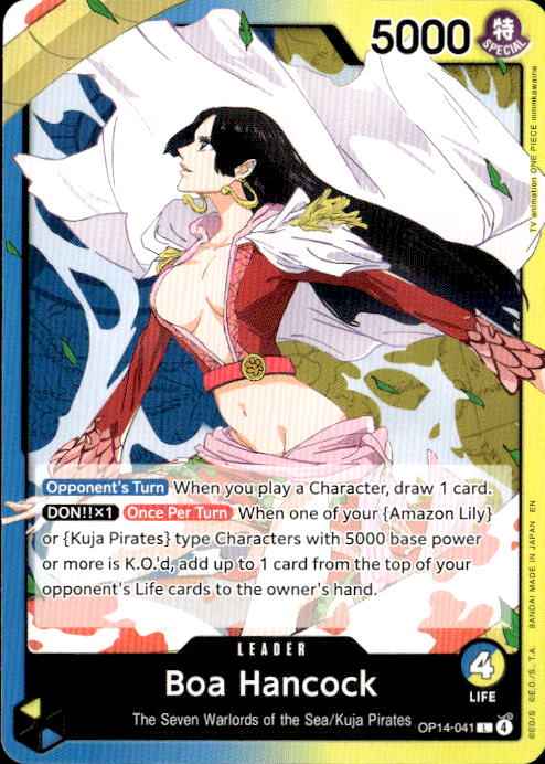 Boa Hancock OP14-041 Leader The Azure Sea's Seven One Piece Near Mint