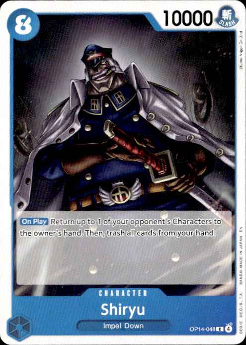 Shiryu OP14-048 Common The Azure Sea's Seven One Piece Near Mint