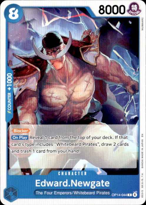 Edward.Newgate OP14-044 Common The Azure Sea's Seven One Piece Near Mint