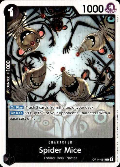 Spider Mice OP14-081 The Azure Sea's Seven Release Event Cards One Piece NM