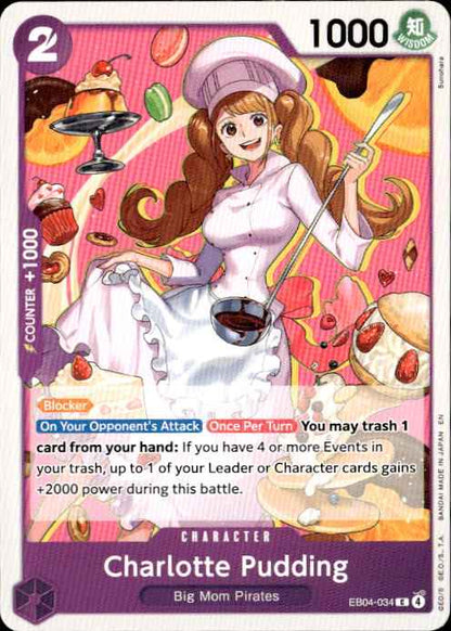 Charlotte Pudding EB04-034 Common The Azure Sea's Seven One Piece Near Mint