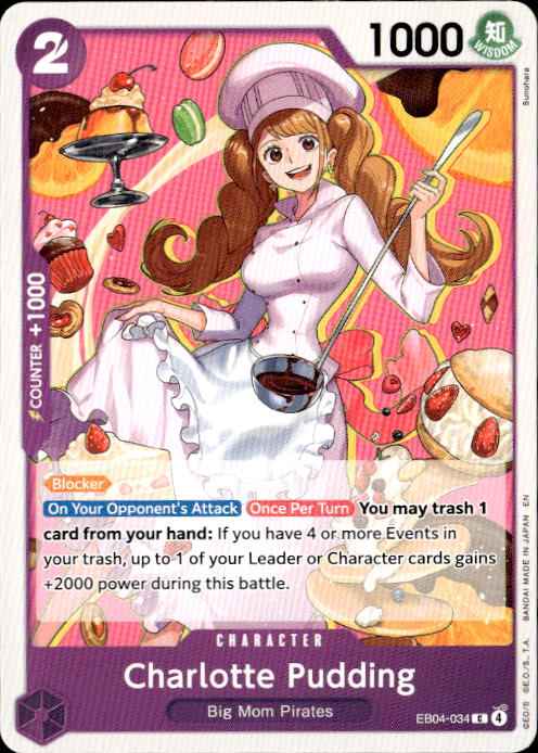 Charlotte Pudding EB04-034 Common The Azure Sea's Seven One Piece Near Mint
