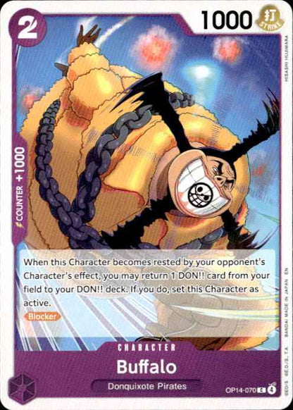 Buffalo OP14-070 Common The Azure Sea's Seven One Piece Near Mint