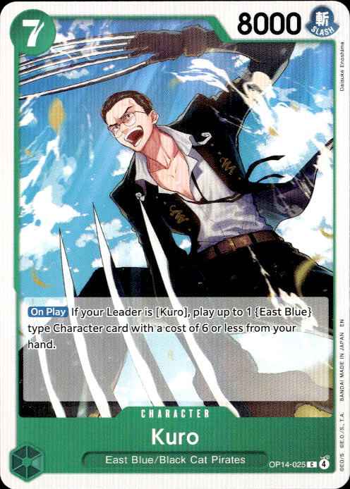 Kuro OP14-025 Common The Azure Sea's Seven One Piece Near Mint