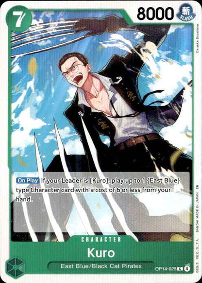 Kuro OP14-025 Common The Azure Sea's Seven One Piece Near Mint