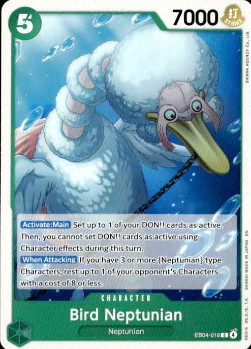 Bird Neptunian EB04-016 Common The Azure Sea's Seven One Piece Near Mint