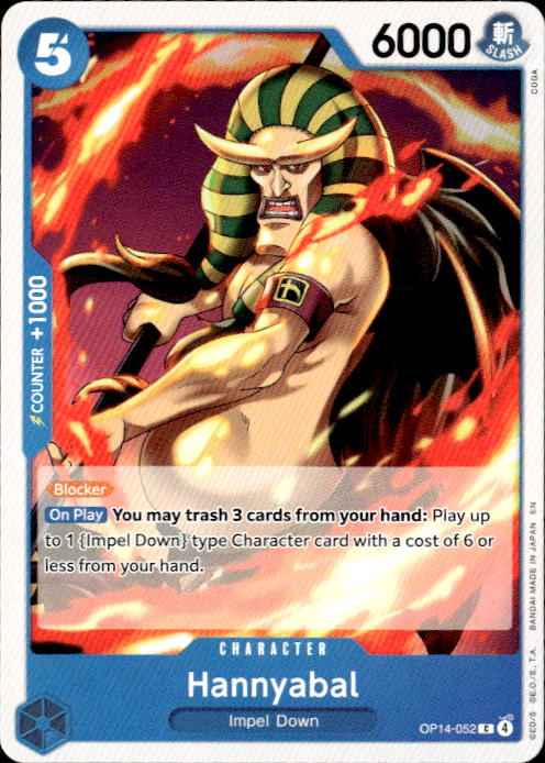 Hannyabal OP14-052 Common The Azure Sea's Seven One Piece Near Mint
