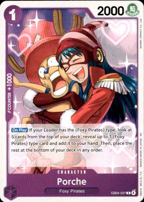 Porche EB04-037 Common The Azure Sea's Seven Release Event Cards One Piece NM