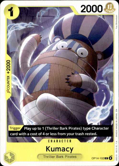 Kumacy OP14-102 Common The Azure Sea's Seven One Piece Near Mint