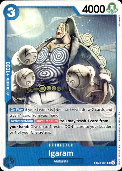 Igaram EB04-021 Common The Azure Sea's Seven Release Event Cards One Piece NM