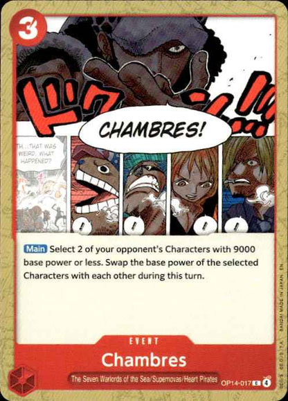 Chambres OP14-017 Common The Azure Sea's Seven One Piece Near Mint
