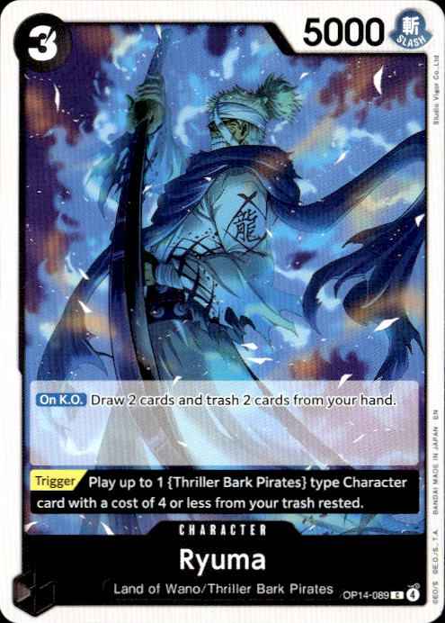 Ryuma OP14-089 Common The Azure Sea's Seven One Piece Near Mint