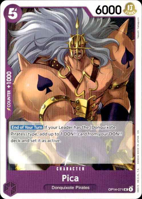 Pica OP14-071 Uncommon The Azure Sea's Seven One Piece Near Mint