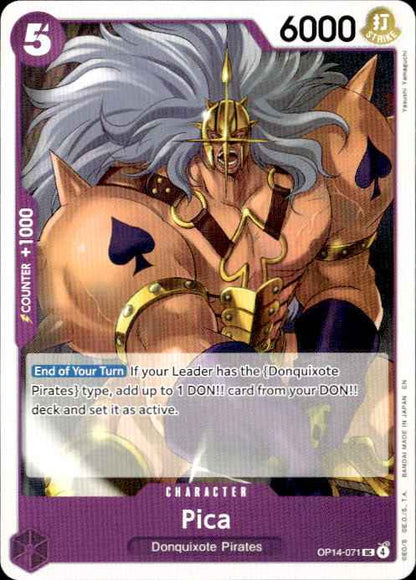 Pica OP14-071 Uncommon The Azure Sea's Seven One Piece Near Mint