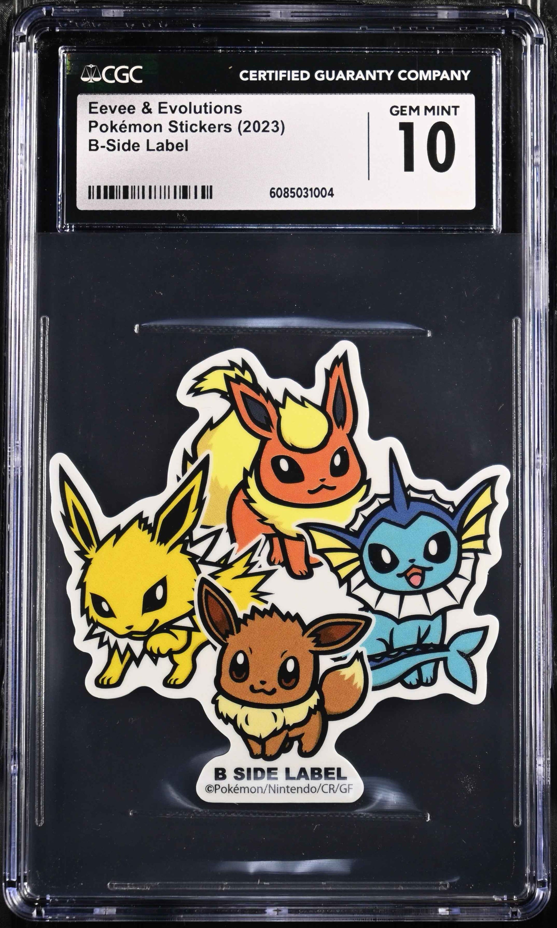 Eevee & Evolutions Pokemon Stickers CGC 10 Gem Mint