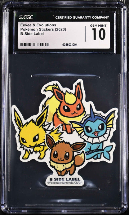 Eevee & Evolutions Pokemon Stickers CGC 10 Gem Mint
