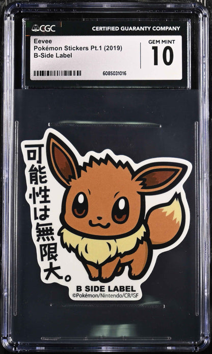 Eevee Pokemon Stickers Pt.1 CGC 10 Gem Mint