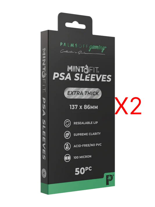 MintFit PSA Graded Card Sleeves - Extra Thick 50pc x2