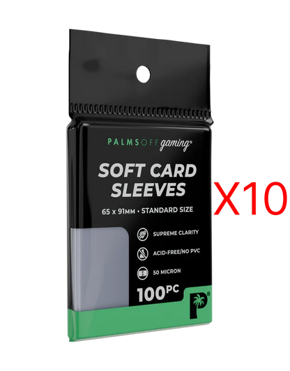 Soft Card Sleeves - Standard Size - 100pc x10