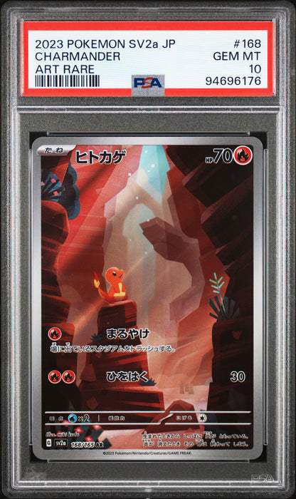 Charmander 168/165 Art Rare Sv2a Card 151 Pokemon Japanese PSA 10