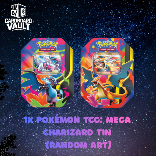 1x Pokémon TCG: Mega Charizard Tin  (Random Art)