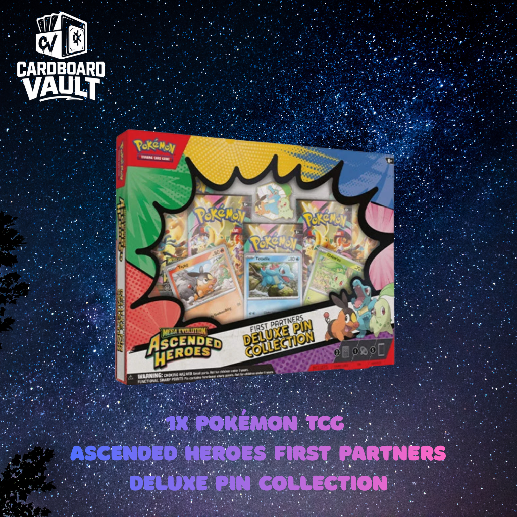 1x Pokémon TCG  Ascended Heroes First Partners Deluxe Pin Collection