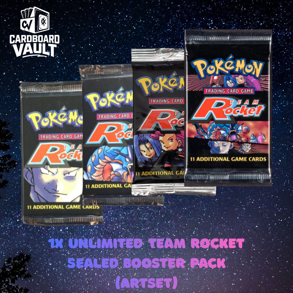 1x Unlimited Team Rocket  Sealed Booster Pack  (ARTSET)
