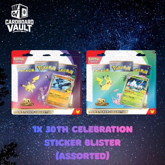 1x 30th Celebration Sticker Blister (Assorted)