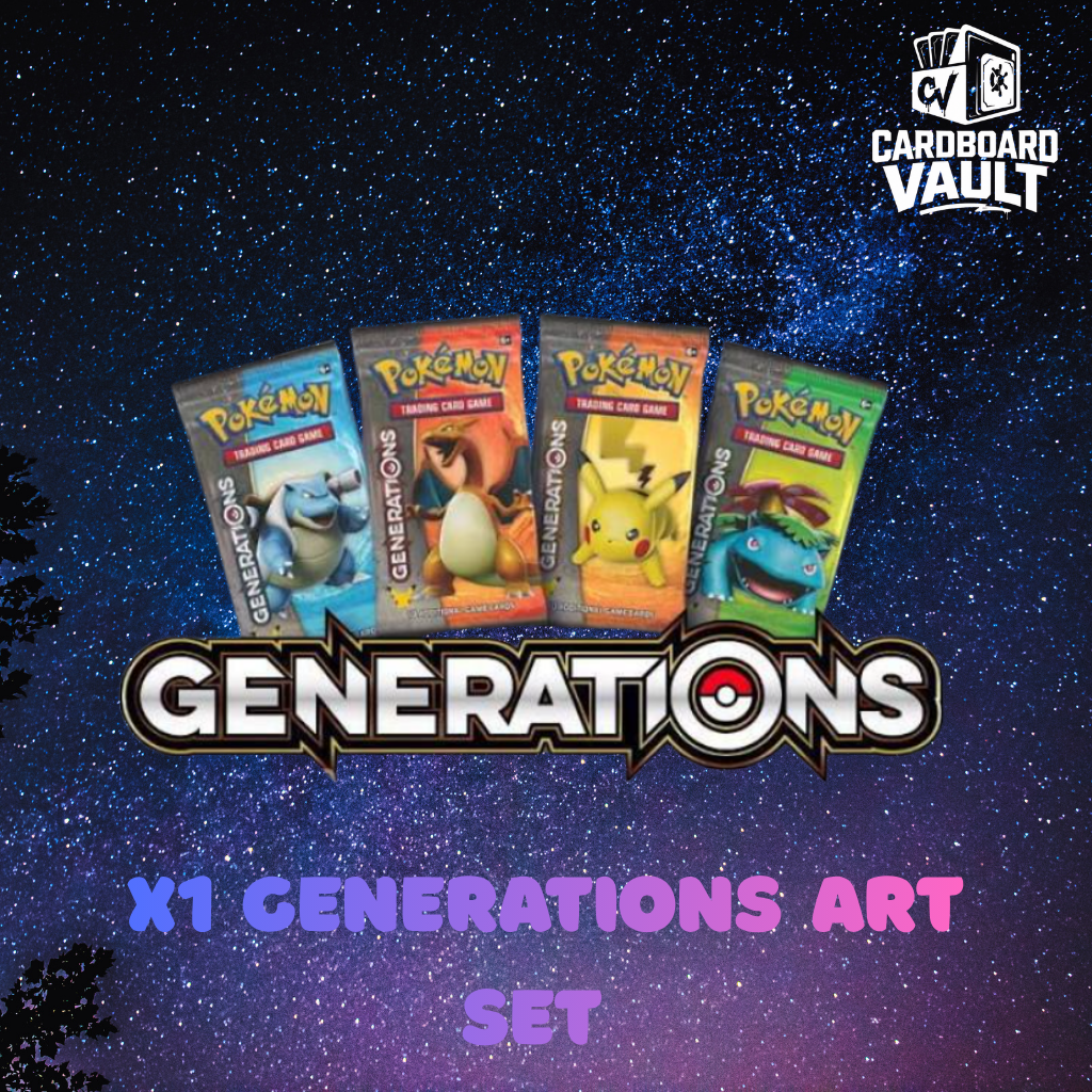 POKEMON TCG 4X GENERATIONS BOOSTER PACK FACTORY SEALED