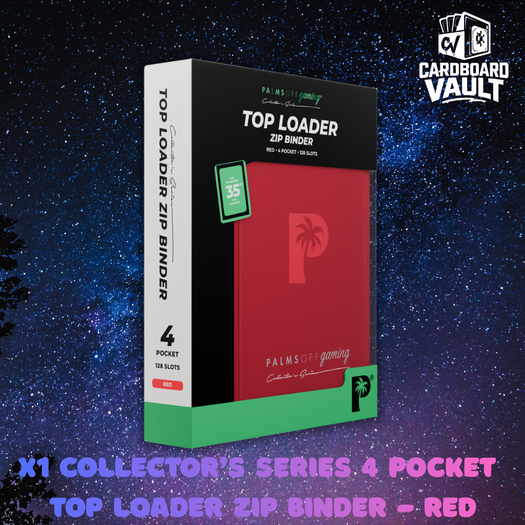 Palms Off Gaming | Collector's Series 4 Pocket Top Loader Zip Binder