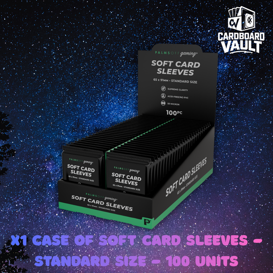 Palms Off Gaming | Case of Soft Card Sleeves - Standard Size - 100 units