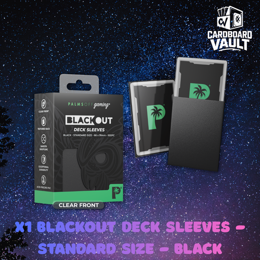 Palms Off Gaming | Blackout Deck Sleeves - Standard Size