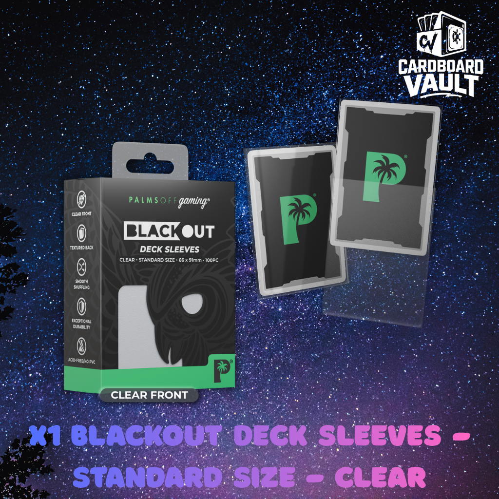 Palms Off Gaming | Blackout Deck Sleeves - Standard Size