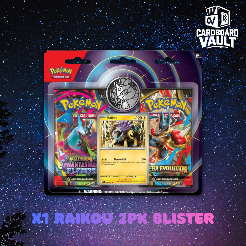 Pokémon TCG: Raikou 2-Pack Blister