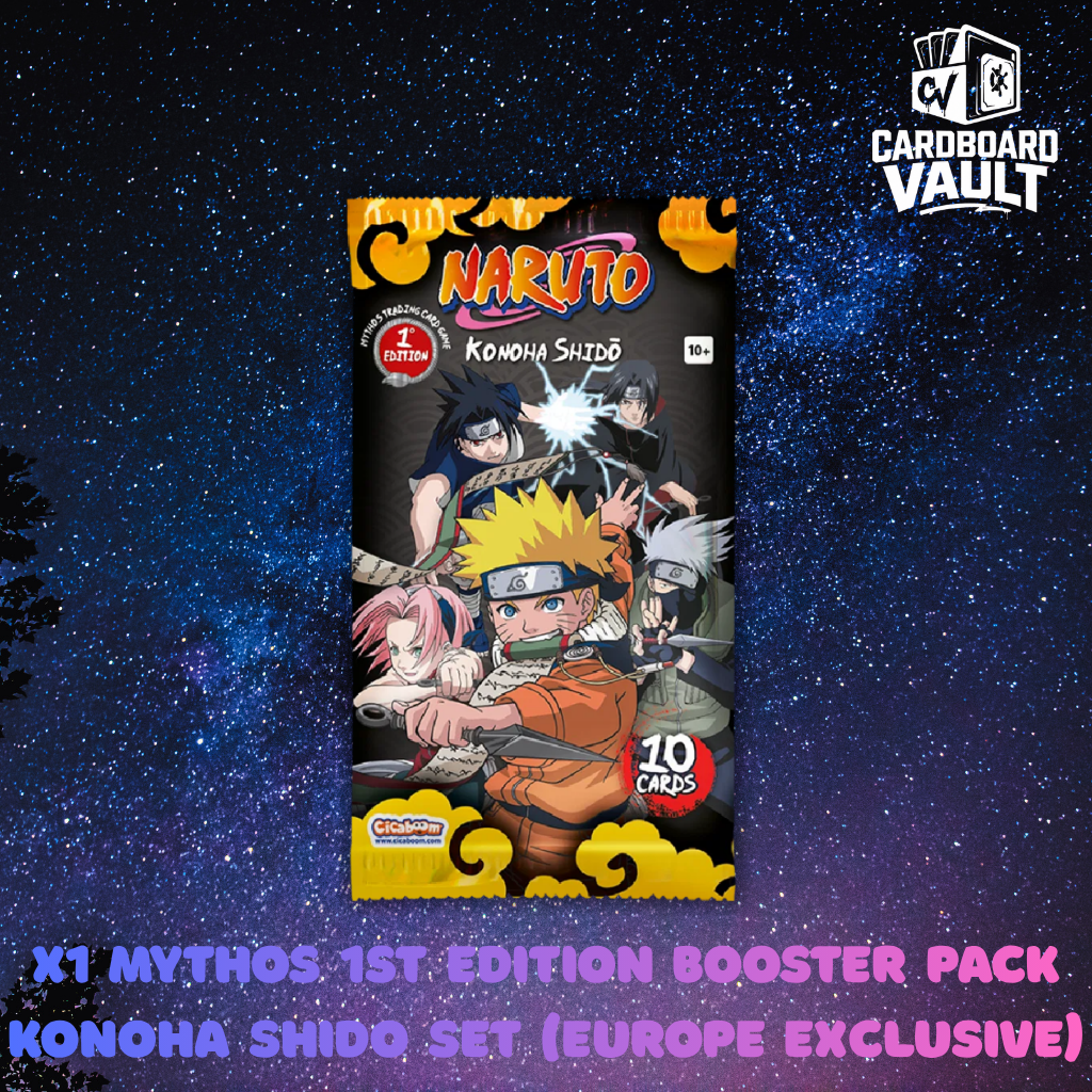 Naruto Mythos Booster Pack - 1st Edition - Konoha Shido Set (Europe Exclusive)
