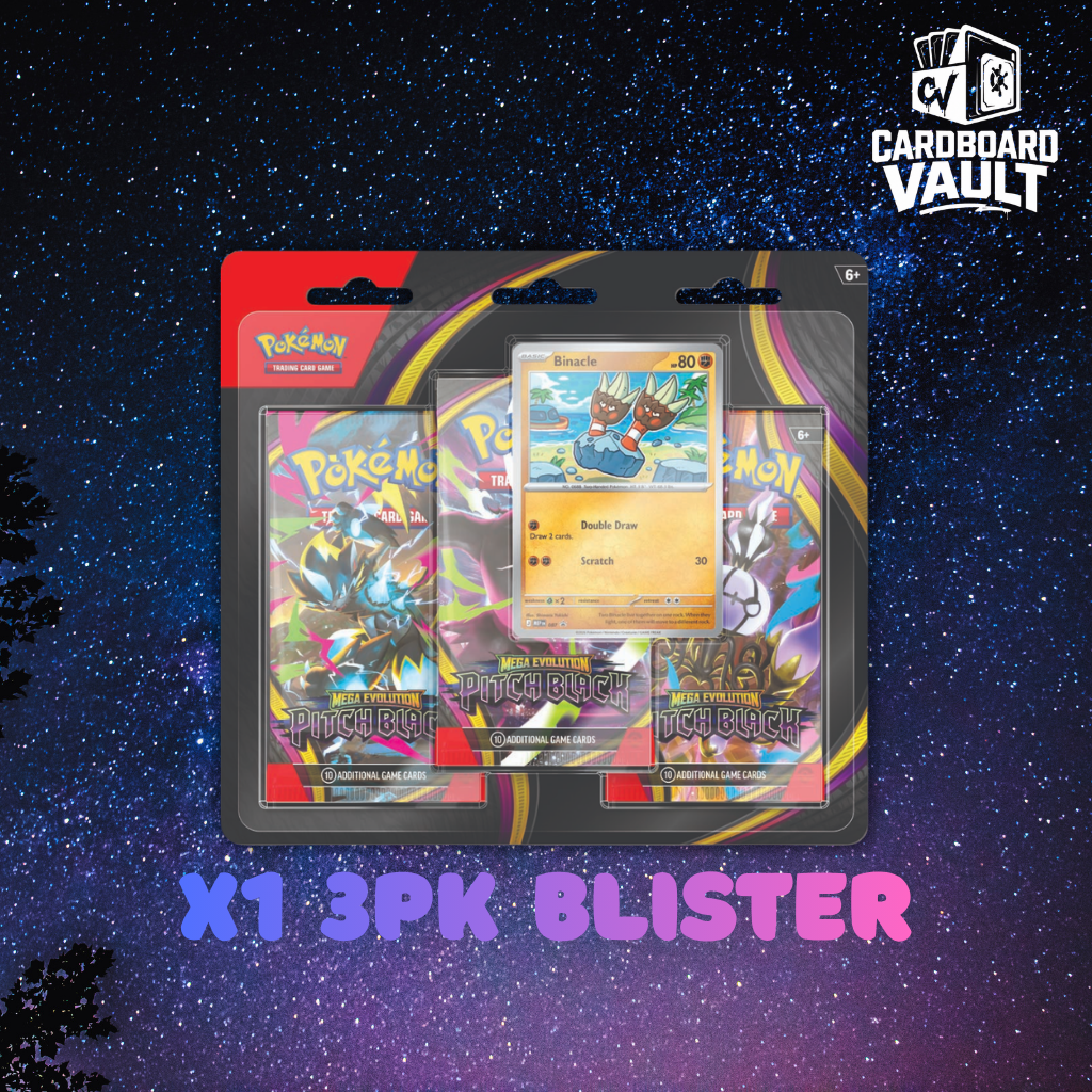 Pokemon Mega Evolution Pitch Black 3-Pack Blister