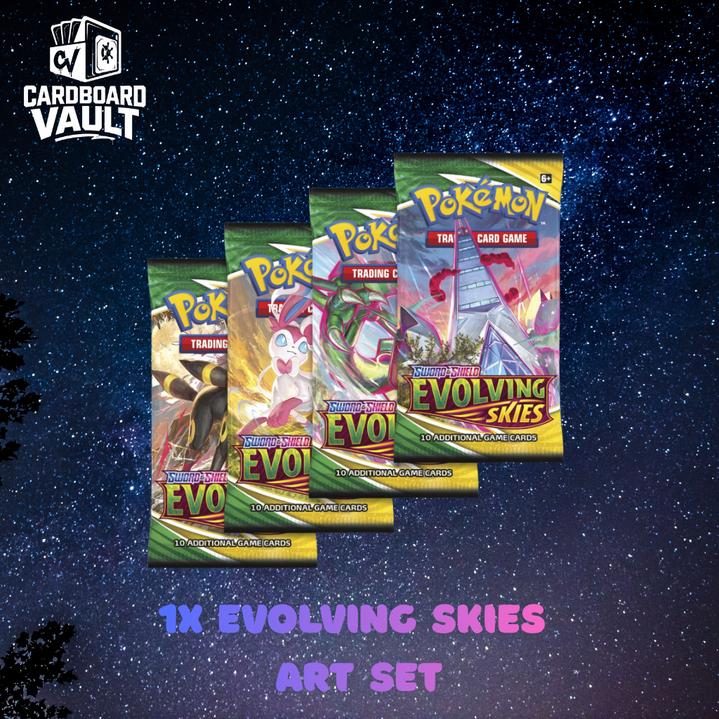 1x Evolving Skies Booster Pack Art Set